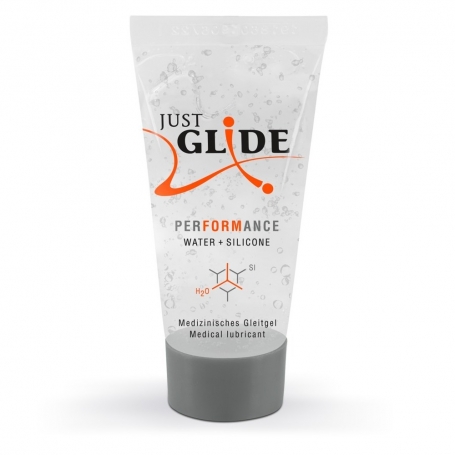 GEL LUBRIFICANTE HÍBRIDO PERFORMANCE 20 ML JUST GLIDE