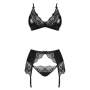 BEAUTY NIGHT FASHION OBSIDIAN DESIRE 3 PIECE SET BLACK