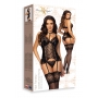 BEAUTY NIGHT FASHION NOIR FANTASY CORSET AND THONG BLACK