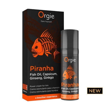 CRÈME STIMULANTE POUR HOMMES PIRANHA POWER CREAM 15 ML ORGIE