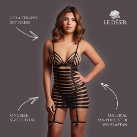 ROBE AVEC PORTE-JARRETELLES LOLA STRAPPY LE DÉSIR
