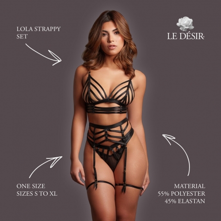 CONJUNTO DE 2 PEÇAS LOLA STRAPPY SET LE DÉSIR 