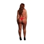 LE DÉSIR STUPID CUPID HEART HARNESS QUEEN SIZE RED
