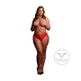 LE DÉSIR STUPID CUPID HEART HARNESS QUEEN SIZE RED