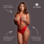 ARNÊS CORPORAL STUPID CUPID HEART VERMELHO LE DÉSIR