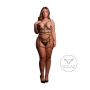 ARNÊS CORPORAL E TAPA MAMILOS LUXE TAMANHO QUEEN LE DÉSIR 