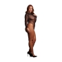 BODY ROXY SEXY LEOPARD MESH CROTCHLESS TAMANHO QUEEN LE DÉSIR 
