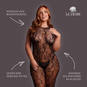 CATSUIT EM RENDA MATILDA TAMANHO QUEEN LE DÉSIR
