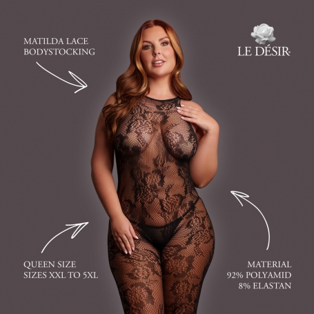 LE DÉSIR MATILDA LACE BODYSTOCKING QUEEN SIZE