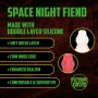 GODE MONSTER EN SILICONE SPACE NIGHT FIEND ROUGE/BLANC OUCH!