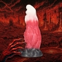 GODE MONSTER EN SILICONE SPACE NIGHT FIEND ROUGE/BLANC OUCH!