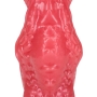 DILDO MONSTER DE SILICONA SPACE NIGHT FIEND ROJO/BLANCO OUCH!