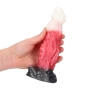 DILDO MONSTER EM SILICONE SPACE NIGHT FIEND VERMELHO/BRANCO OUCH!