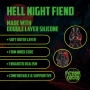 DILDO MONSTER EM SILICONE HELL NIGHT FIEND VERMELHO/PRETO OUCH!