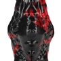 OUCH! HELL NIGHT FIEND SILICONE DILDO RED/BLACK