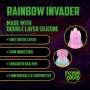 DILDO MONSTER EM SILICONE RAINBOW INVADER RAINBOW OUCH!