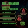 GODE MONSTER EN SILICONE HELL INVADER ROUGE/NOIR OUCH!