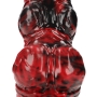OUCH! HELL INVADER SILICONE DILDO RED/BLACK