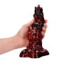 OUCH! HELL INVADER SILICONE DILDO RED/BLACK