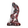 OUCH! HELL INVADER SILICONE DILDO RED/BLACK