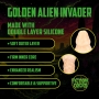 OUCH! GOLDEN ALIEN INVADER SILICONE DILDO GOLDEN