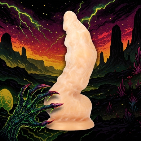 DILDO MONSTER EM SILICONE GOLDEN ALIEN INVADER DOURADO OUCH!