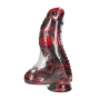 OUCH! DARK LYCAN SPAWN SILICONE DILDO RED/BLACK