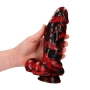 DILDO MONSTER EM SILICONE DEMON MASTER VERMELHO/PRETO OUCH!