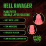 GODE MONSTER EN SILICONE HELL RAVAGER ROUGE OUCH!