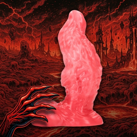 OUCH! HELL RAVAGER SILICONE DILDO RED