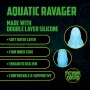 GODE MONSTER EN SILICONE AQUATIC RAVAGER BLEU OUCH!