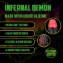 GODE MONSTER EN SILICONE INFERNAL DEMON ROUGE/NOIR OUCH!