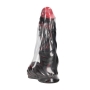 DILDO MONSTER EM SILICONE INFERNAL DEMON VERMELHO/PRETO OUCH!