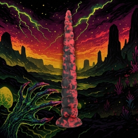 TIRA SNAKE ANAL INFERNAL TENTACLE DEMON 14.8 /37.5 CM VERMELHO/PRETO OUCH!