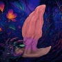 PLUG ANAL MONSTER EM SILICONE VEIN DARKSPAWN ROXO OUCH!