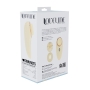 LOVELINE AURIE AIRTAP VIBRATOR WITH TWO HEAD ATTACHMENTS YELLOW 