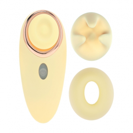 ESTIMULADOR AIRTAP CON ACCESORIOS AURIE AMARILLO LOVELINE