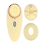 LOVELINE AURIE AIRTAP VIBRATOR WITH TWO HEAD ATTACHMENTS YELLOW 
