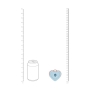 LOVELINE LUVIE HEART-SHAPED AIRTAP VIBRATOR BLUE