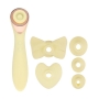 VIBRATEUR AVEC ACCESSOIRES AIRTAP WAND JAUNE LOVELINE