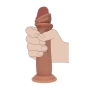 GODE RÉALISTE DUAL DENSITY SILICONE SLIDING SKIN 6 /15.5 CM TAN REALROCK