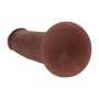 GODE RÉALISTE DUAL DENSITY SILICONE SLIDING SKIN 7 /18.5 CM BROWN REALROCK