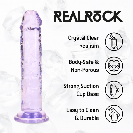 REALROCK REALISTIC DILDO 5 /12.7 CM PURPLE