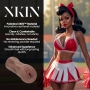 MASTURBADOR PINUP DOLLS CHEERLEADER CUTIE CHERRY SPLITZ TPE LARGE 321G BROWN XKIN