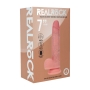 REALROCK DUAL DENSITY SILICONE REALISTIC VIBRATING THRUSTING DILDO WITH BALLS 7 /17.8 CM FLESH