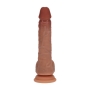 REALROCK DUAL DENSITY SILICONE REALISTIC VIBRATING THRUSTING DILDO WITH BALLS 7 /17.8 CM TAN