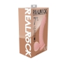 REALROCK DUAL DENSITY RECHARGEABLE LIQUID SILICONE VIBRATOR CURVED WITH WEIGHTED BALLS 7 /18 CM FLESH