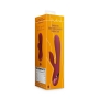 LOVELINE SMOOTH SILICONE RABBIT VIBRATOR DARK CHERRY