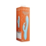 VIBRATEUR RIBBED ULTRA SOFT SILICONE RABBIT GLACIAL BLUE LOVELINE