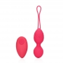LOVELINE VIBRATING EGG WITH REMOTE CONTROL STRAWBERRY RED
